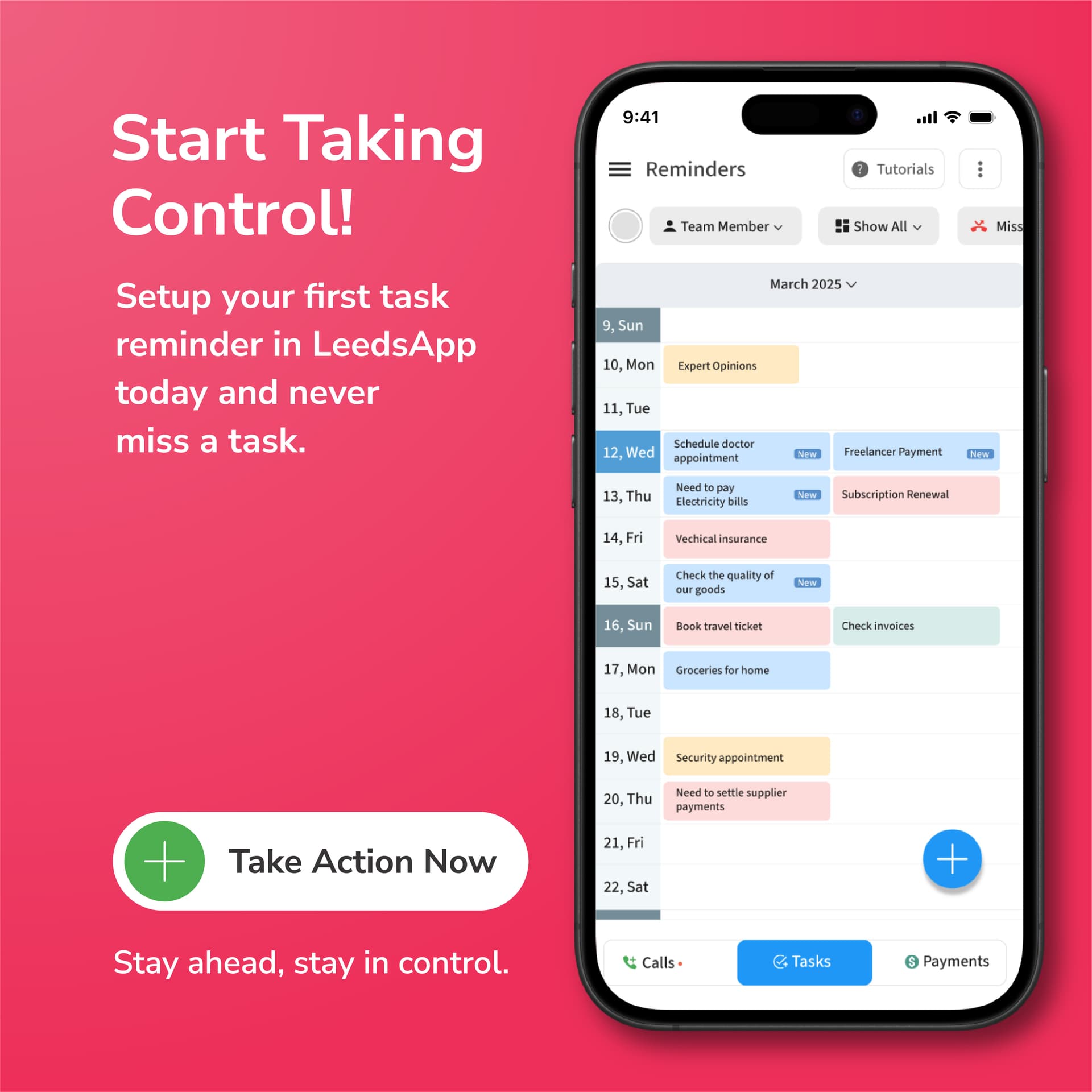 Task notification settings