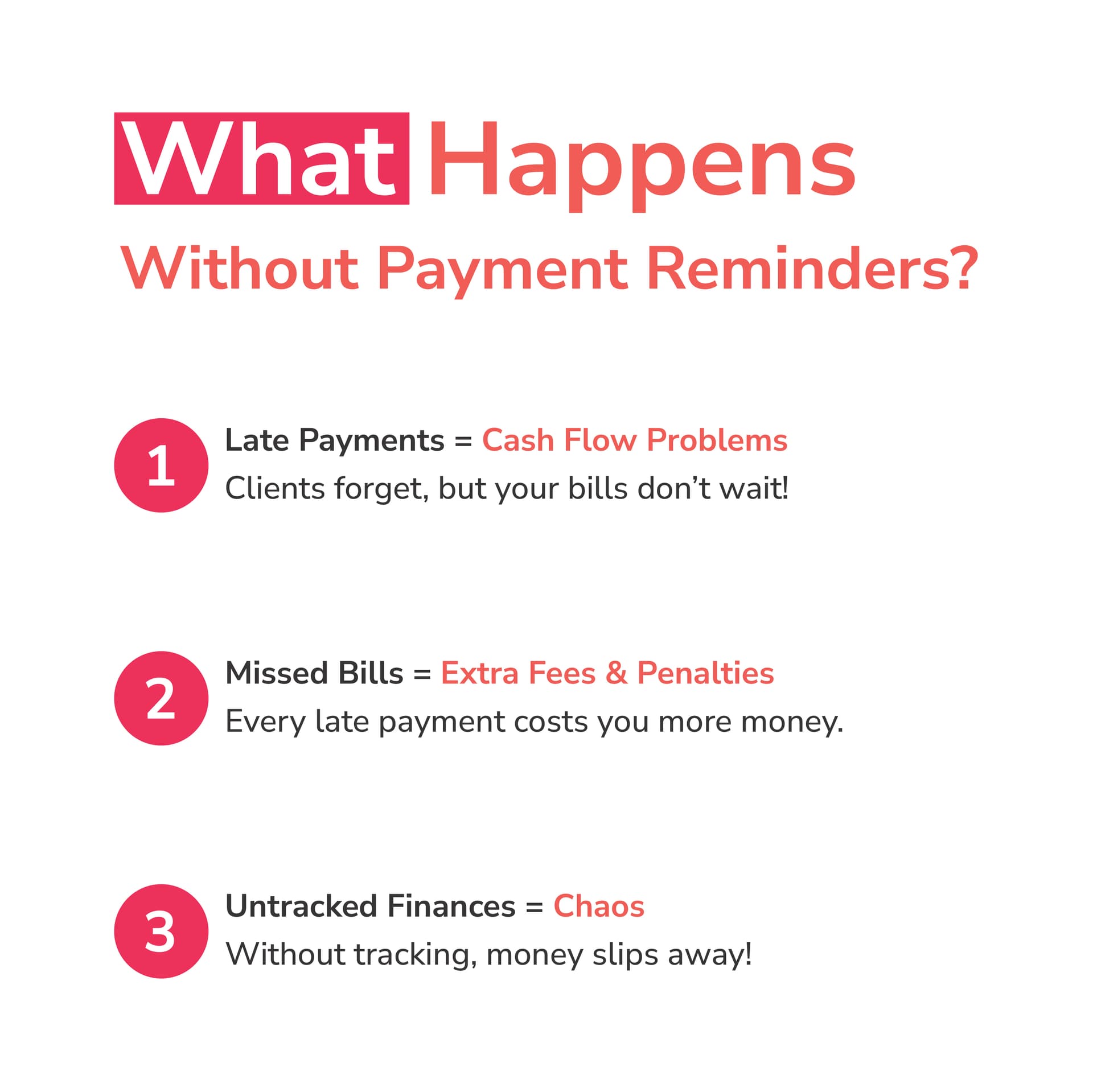 Payment history and records