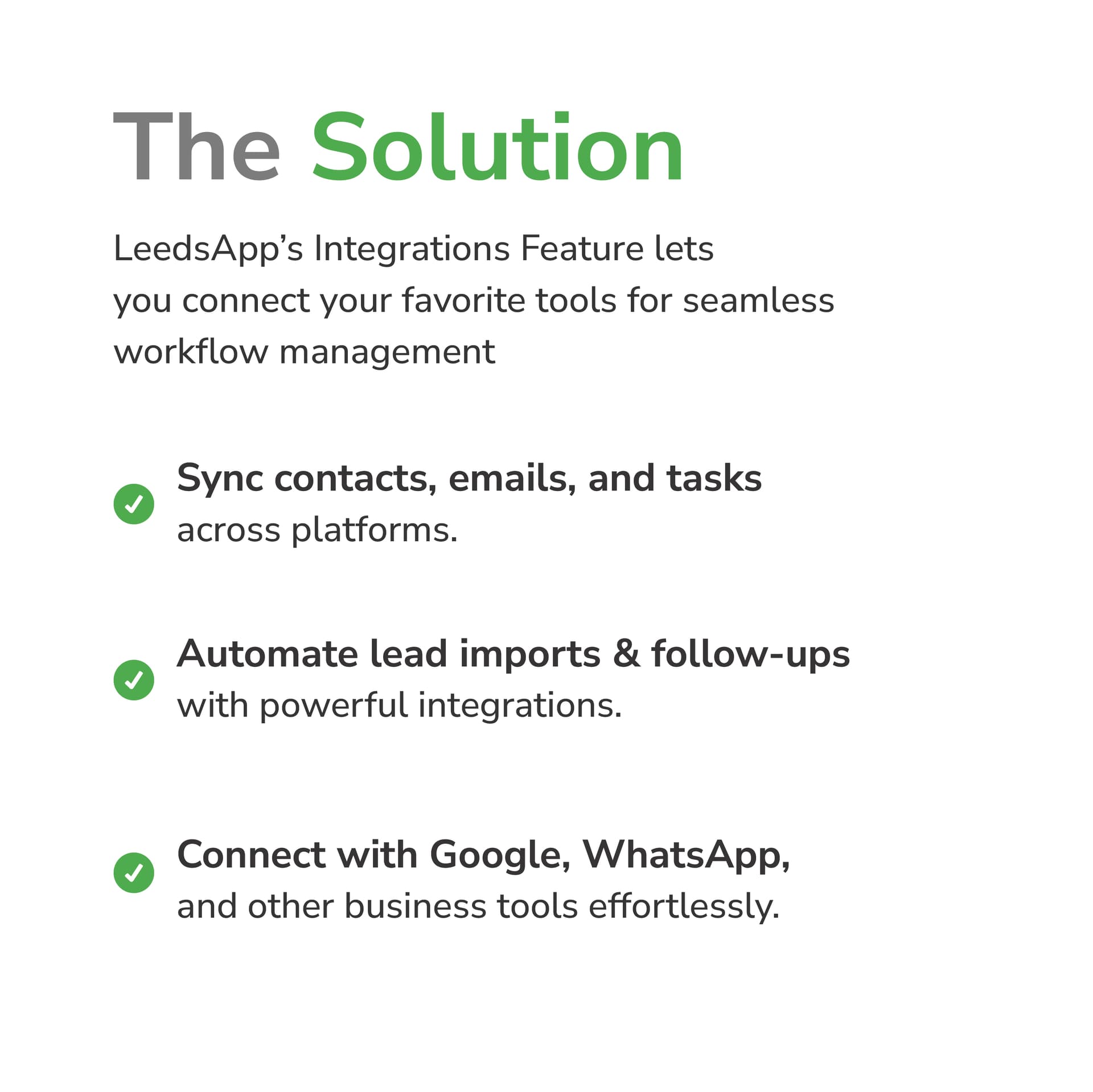 Integration setup wizard